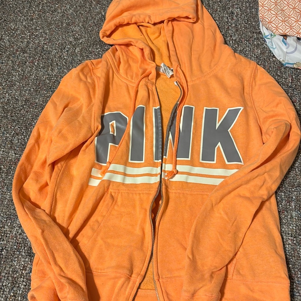 Pink Victoria’s Secret zip jacket